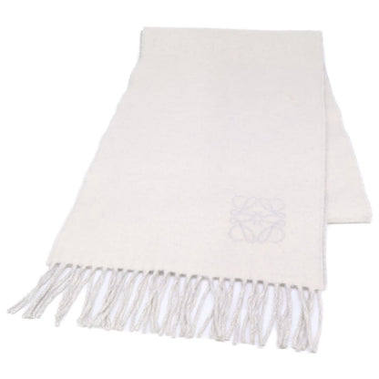 Loewe Anagram Wool Cashmere Reversible Fringe Scarf