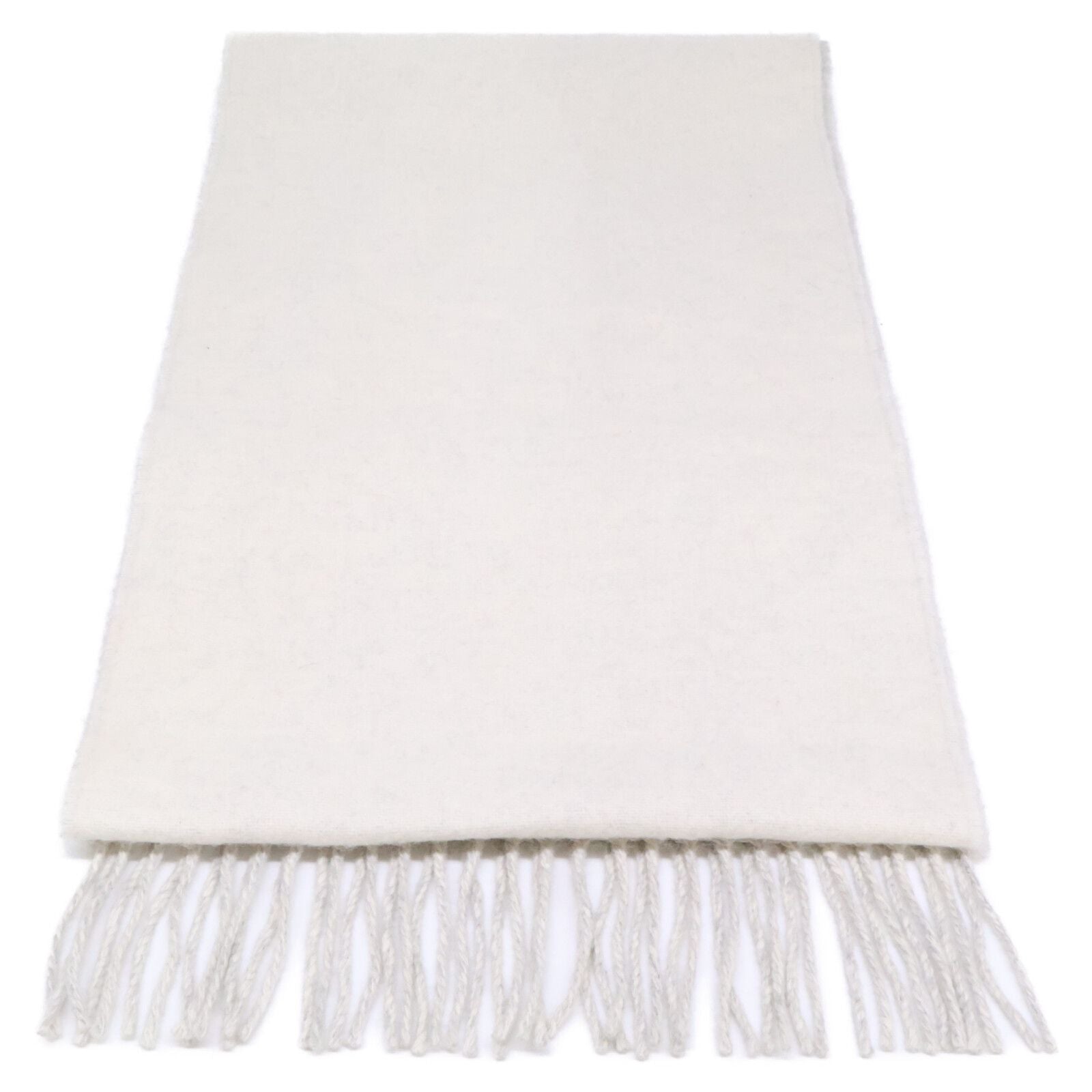 Loewe Anagram Wool Cashmere Reversible Fringe Scarf — view 3