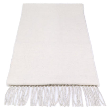 Loewe Anagram Wool Cashmere Reversible Fringe Scarf — view 3