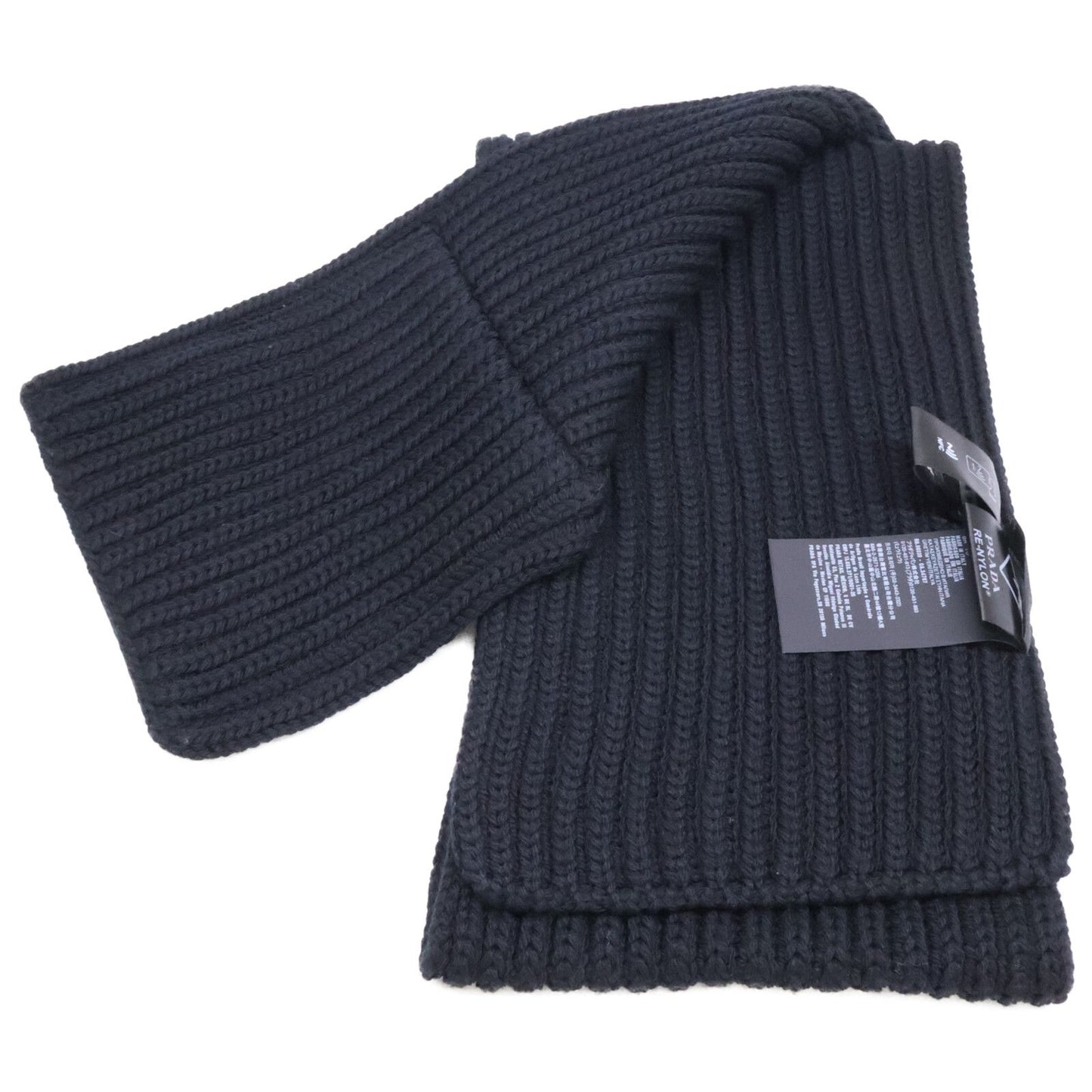 Prada Re-Nylon Gabardine Wool Scarf — view 4
