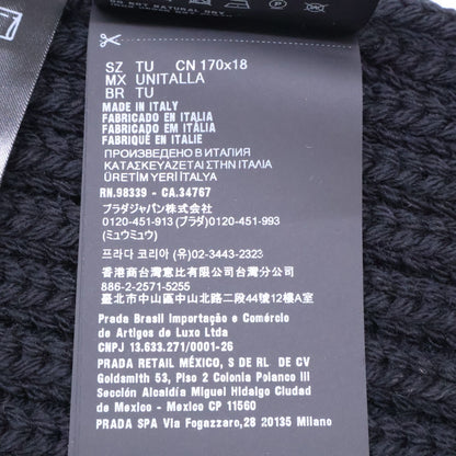 Prada Re-Nylon Gabardine Wool Scarf — view 6