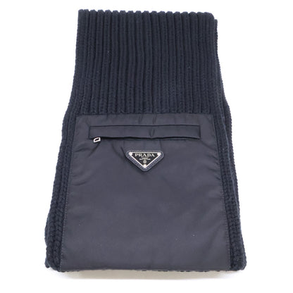Prada Re-Nylon Gabardine Wool Scarf — view 2