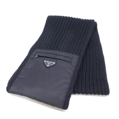 Prada Re-Nylon Gabardine Wool Scarf