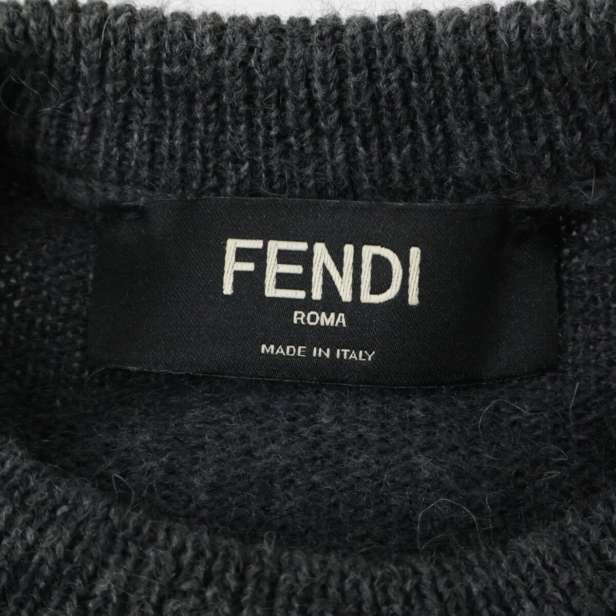 Fendi Apjj Mohair Blend Crew Neck Knit Sweater 44 — view 3