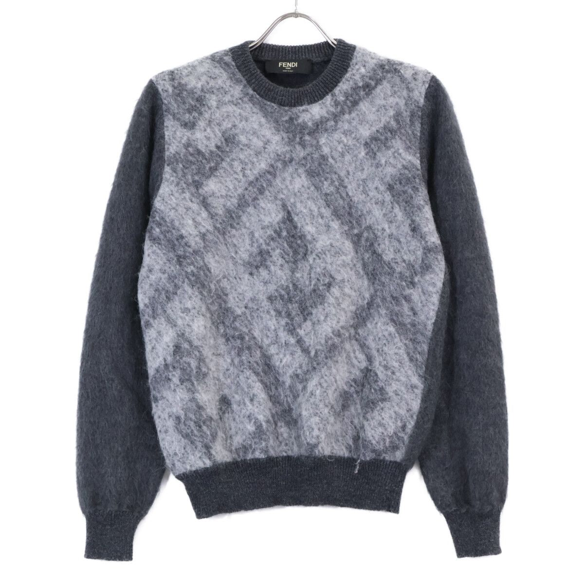 Fendi Apjj Mohair Blend Crew Neck Knit Sweater 44