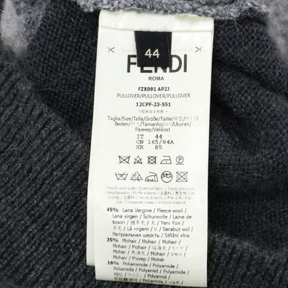 Fendi Apjj Mohair Blend Crew Neck Knit Sweater 44 — view 4