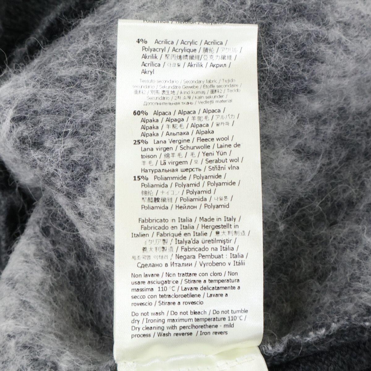 Fendi Apjj Mohair Blend Crew Neck Knit Sweater 44 — view 5