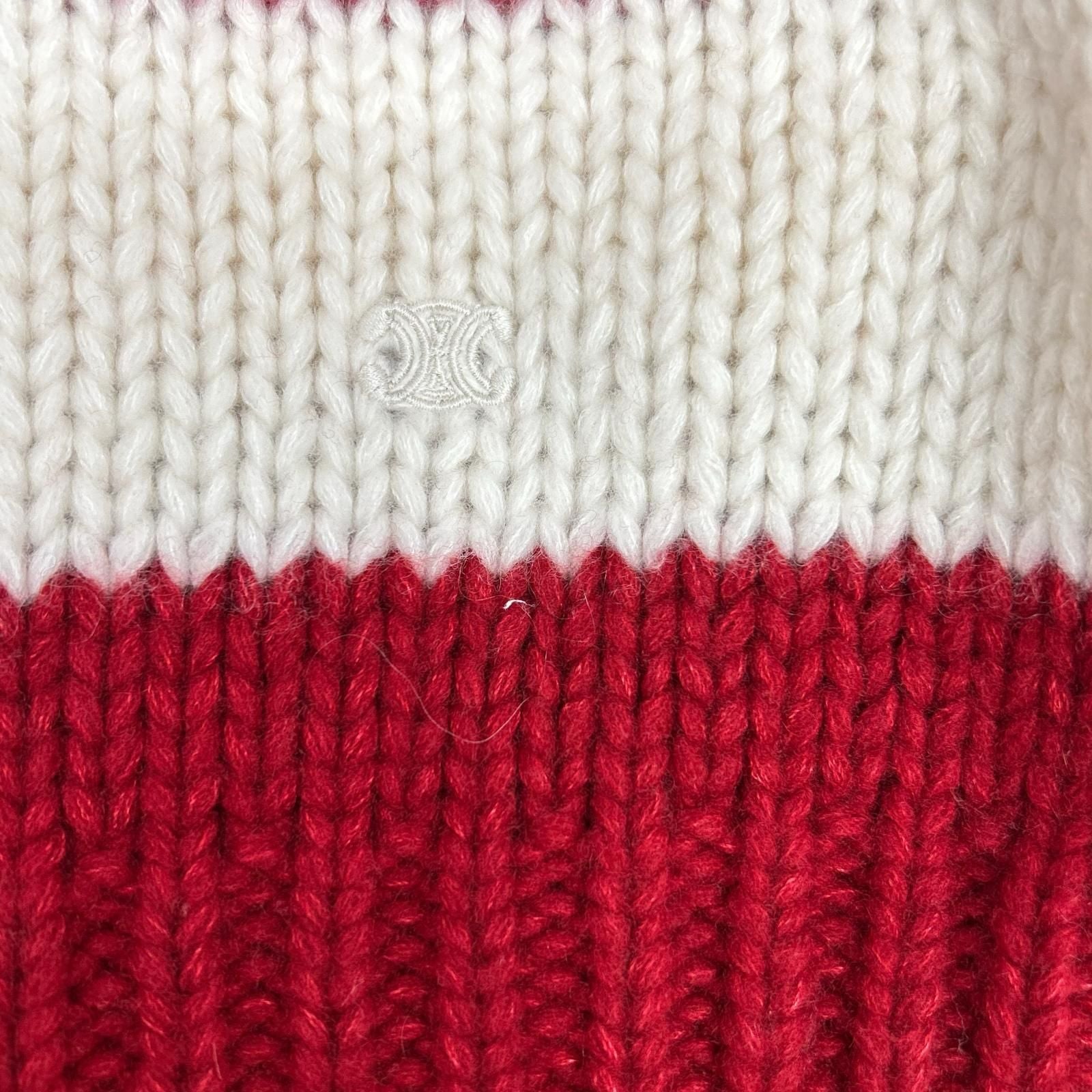 Celine Red Loose Fit Knit XS Sweater — view 6