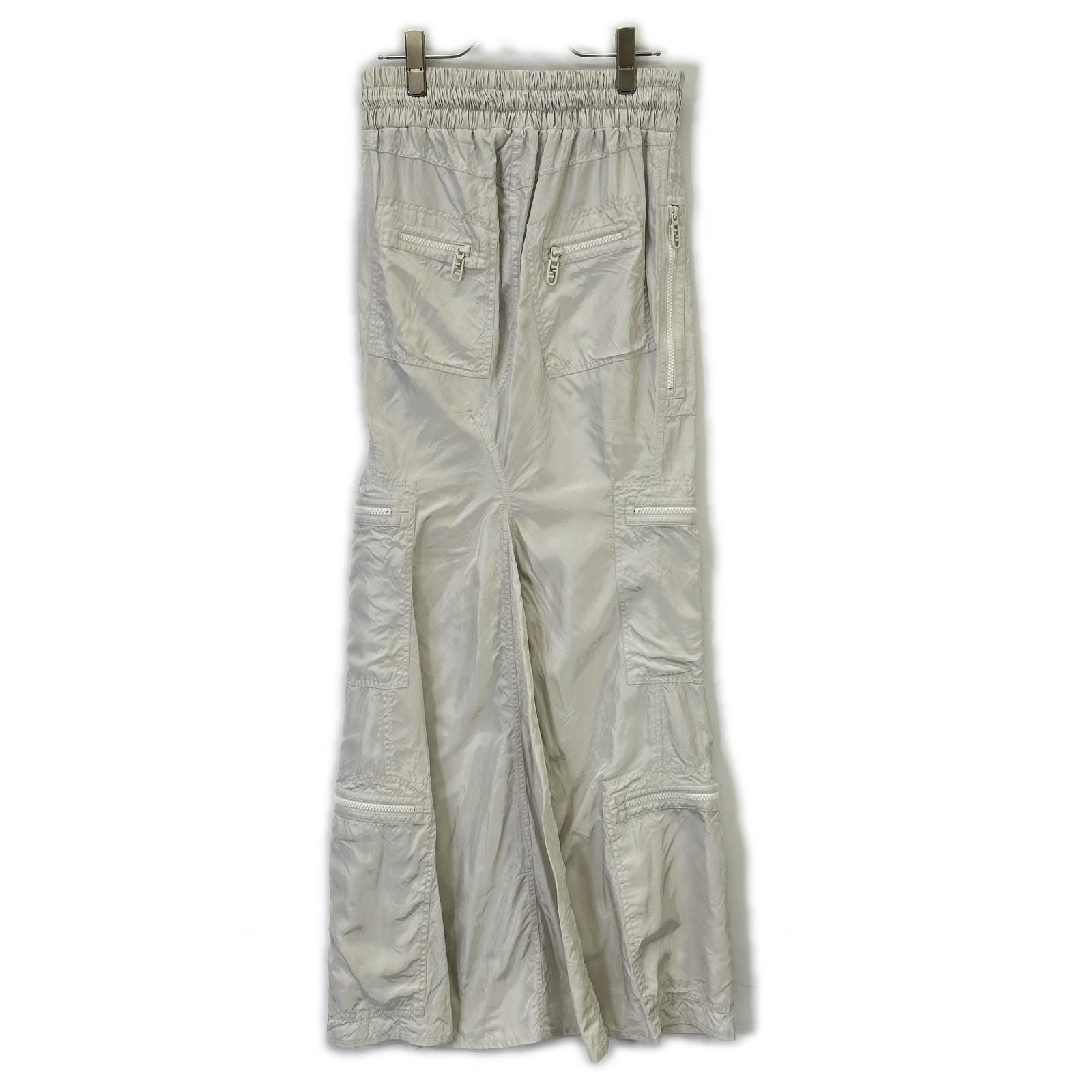 Fendi Light Gray Nylon Skirt 36 — view 2