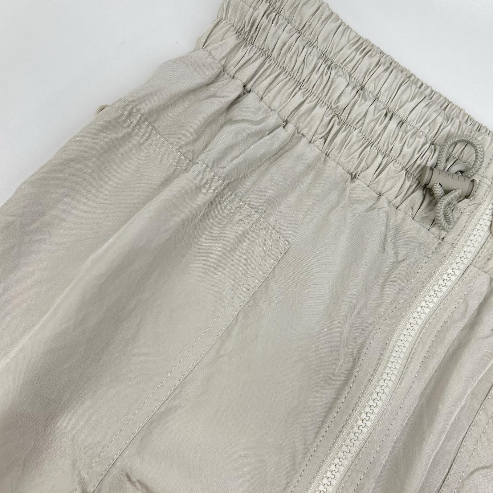 Fendi Light Gray Nylon Skirt 36 — view 7