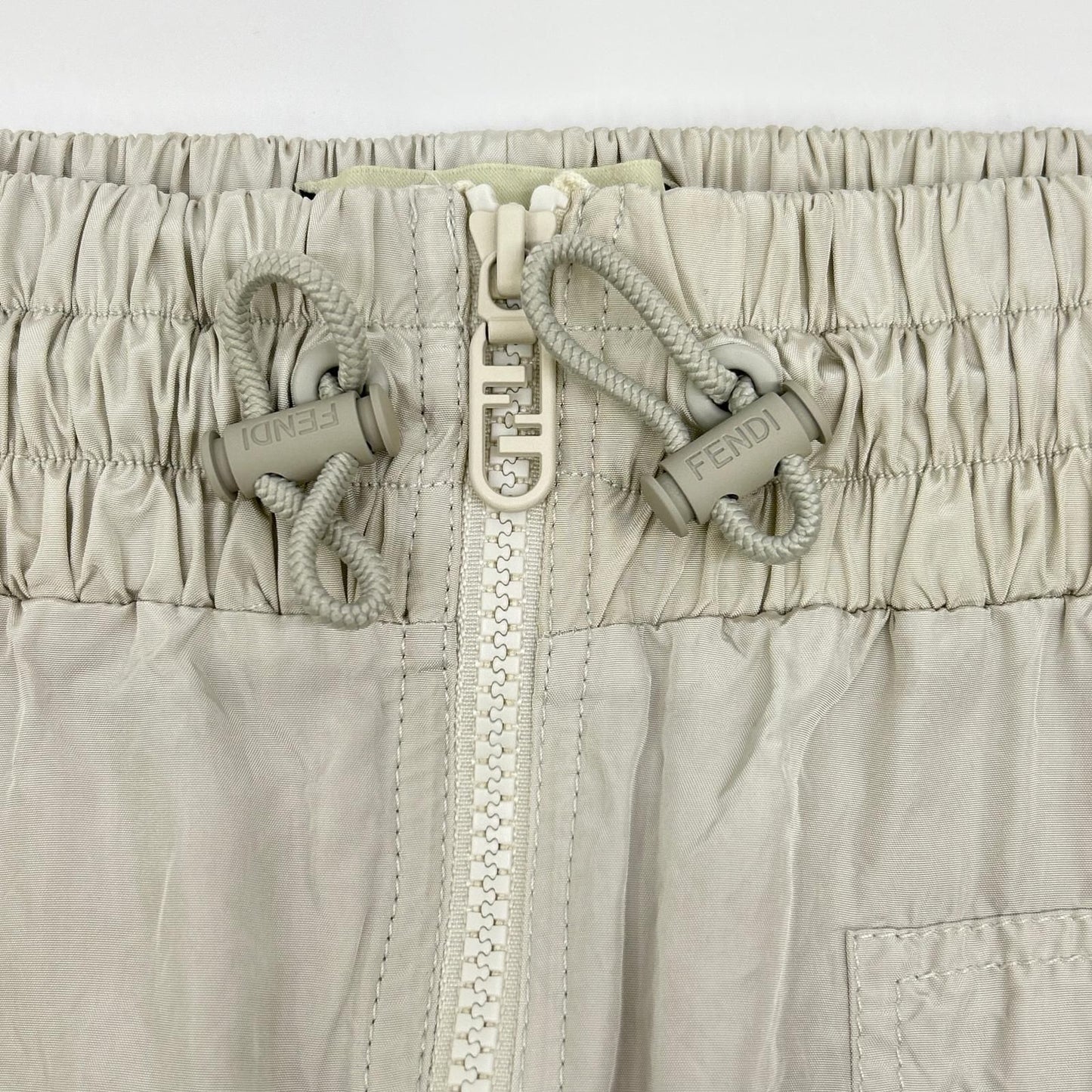 Fendi Light Gray Nylon Skirt 36 — view 6