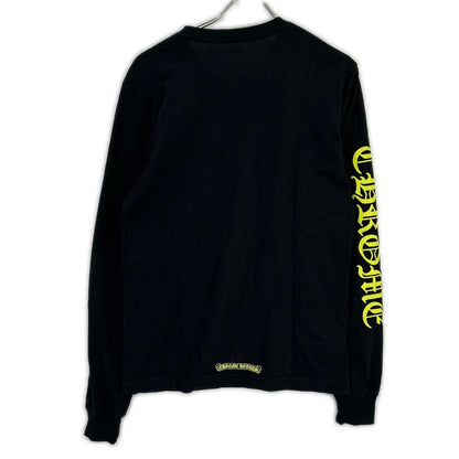 Chrome Hearts Black Yellow Neck Logo L S T-Shirt — view 2