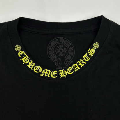 Chrome Hearts Black Yellow Neck Logo L S T-Shirt — view 7