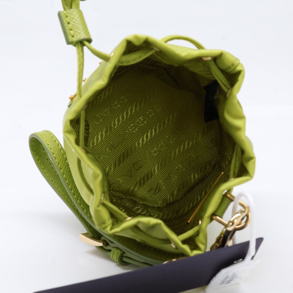 Prada Mini Icon Re-Nylon Key Chain Charm — view 6