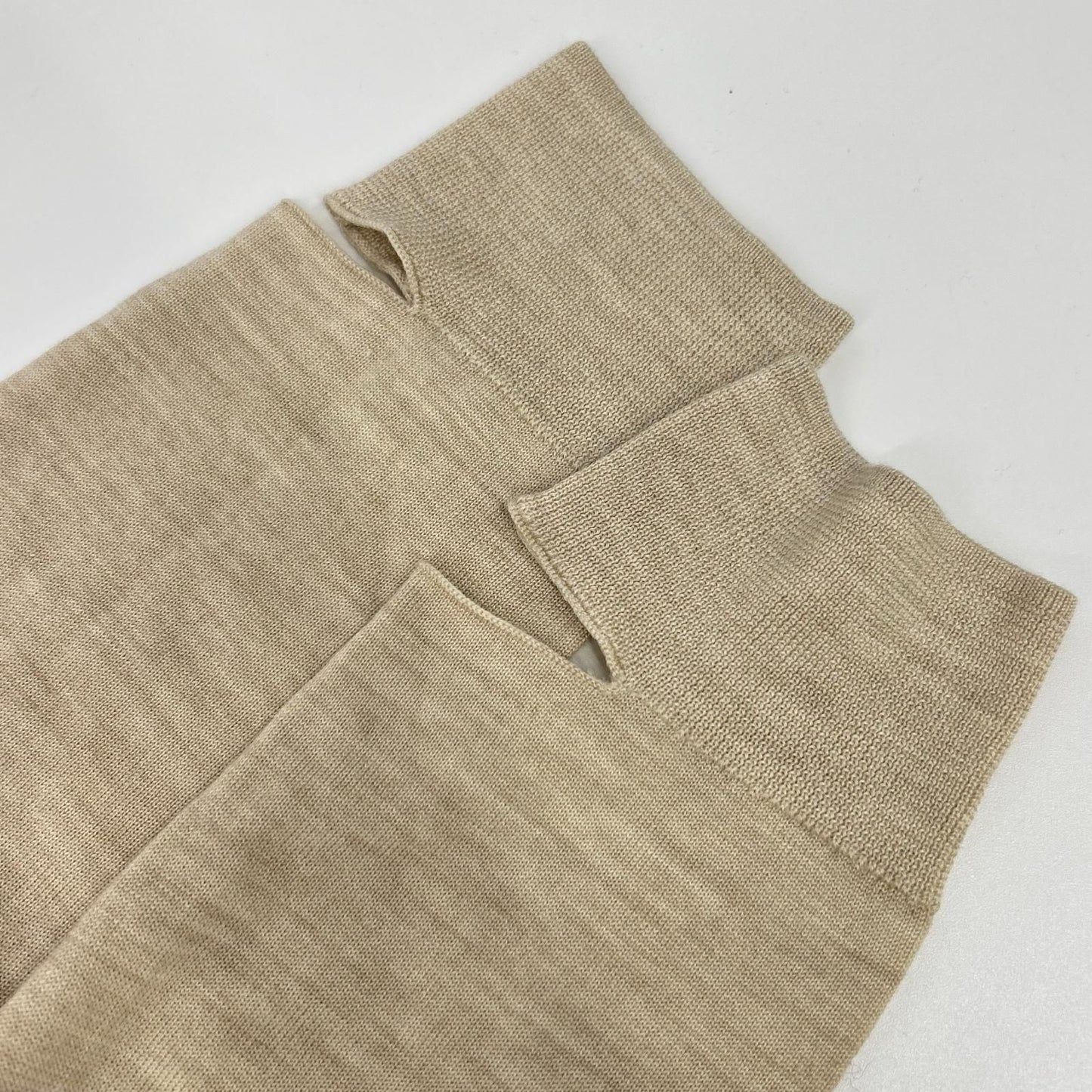 Celine Phoebe Beige Wool Silk Back Ribbon Pullover Knit Sweater — view 6