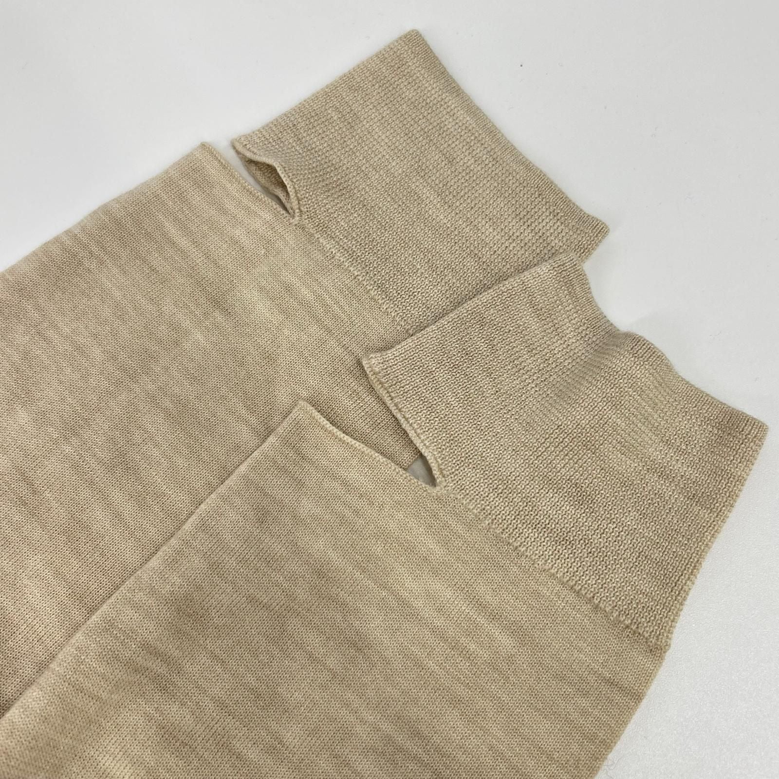 Celine Phoebe Beige Wool Silk Back Ribbon Pullover Knit Sweater — view 6