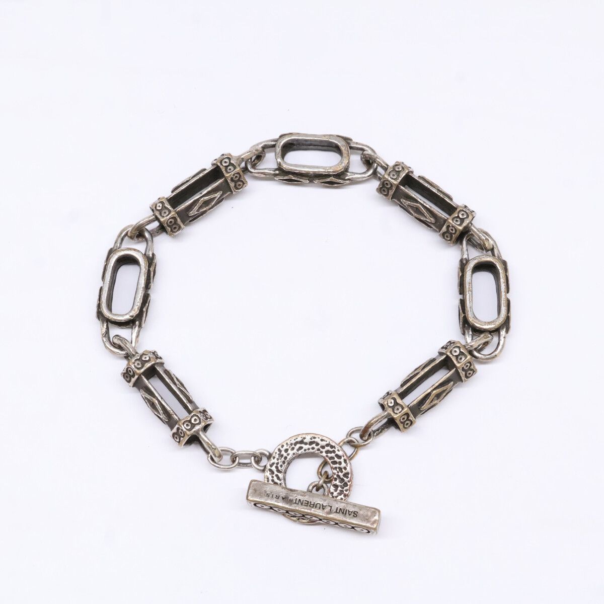 Saint Laurent Paris Arabesque Toggle Chain Bracelet — view 5