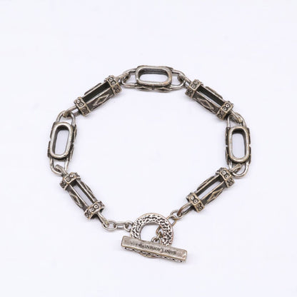Saint Laurent Paris Arabesque Toggle Chain Bracelet — view 5