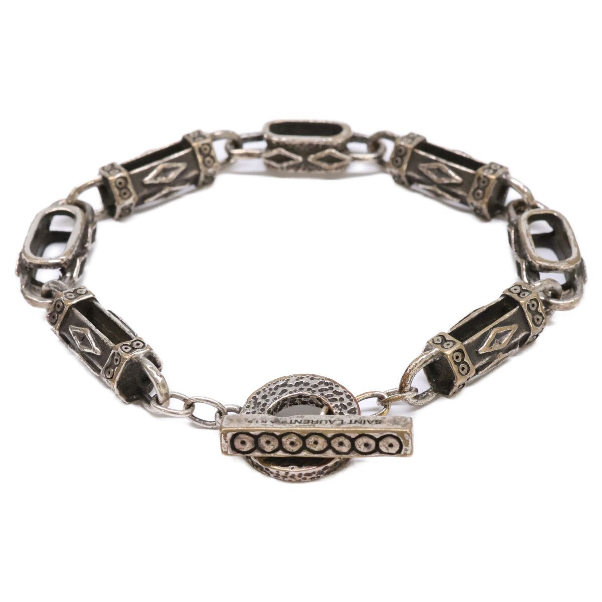 Saint Laurent Paris Arabesque Toggle Chain Bracelet