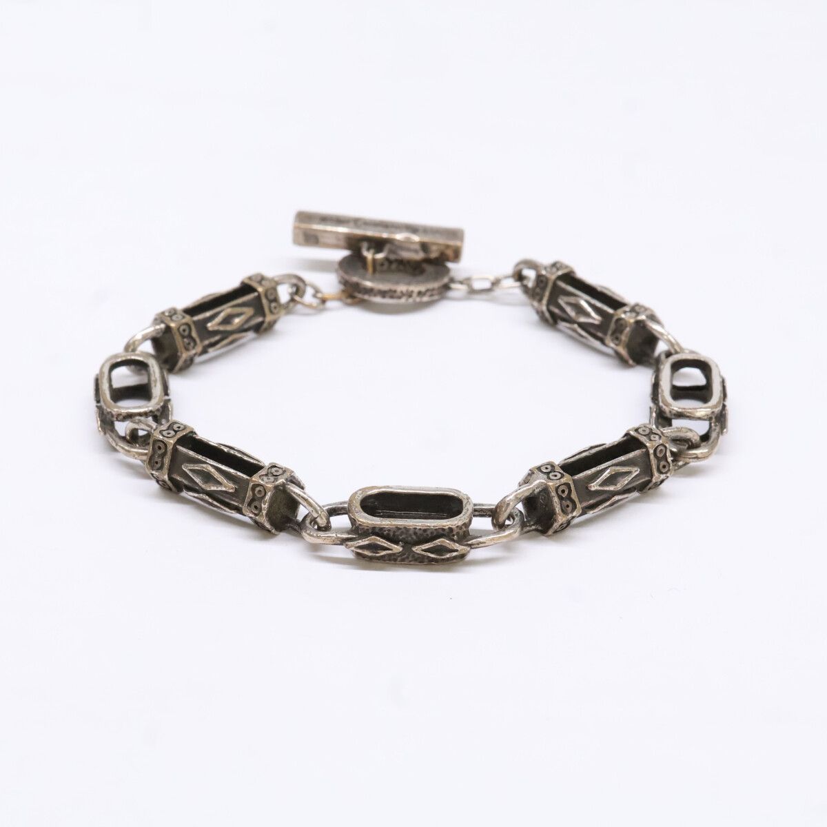 Saint Laurent Paris Arabesque Toggle Chain Bracelet — view 3