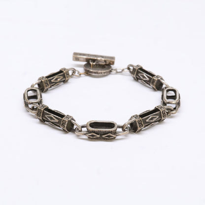 Saint Laurent Paris Arabesque Toggle Chain Bracelet — view 3