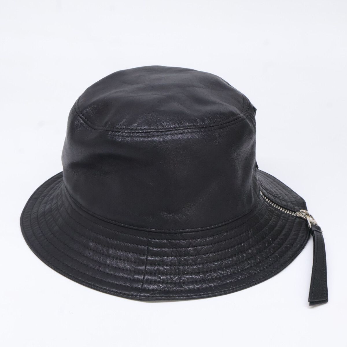 Loewe Anagram Leather Bucket Hat 57 — view 3