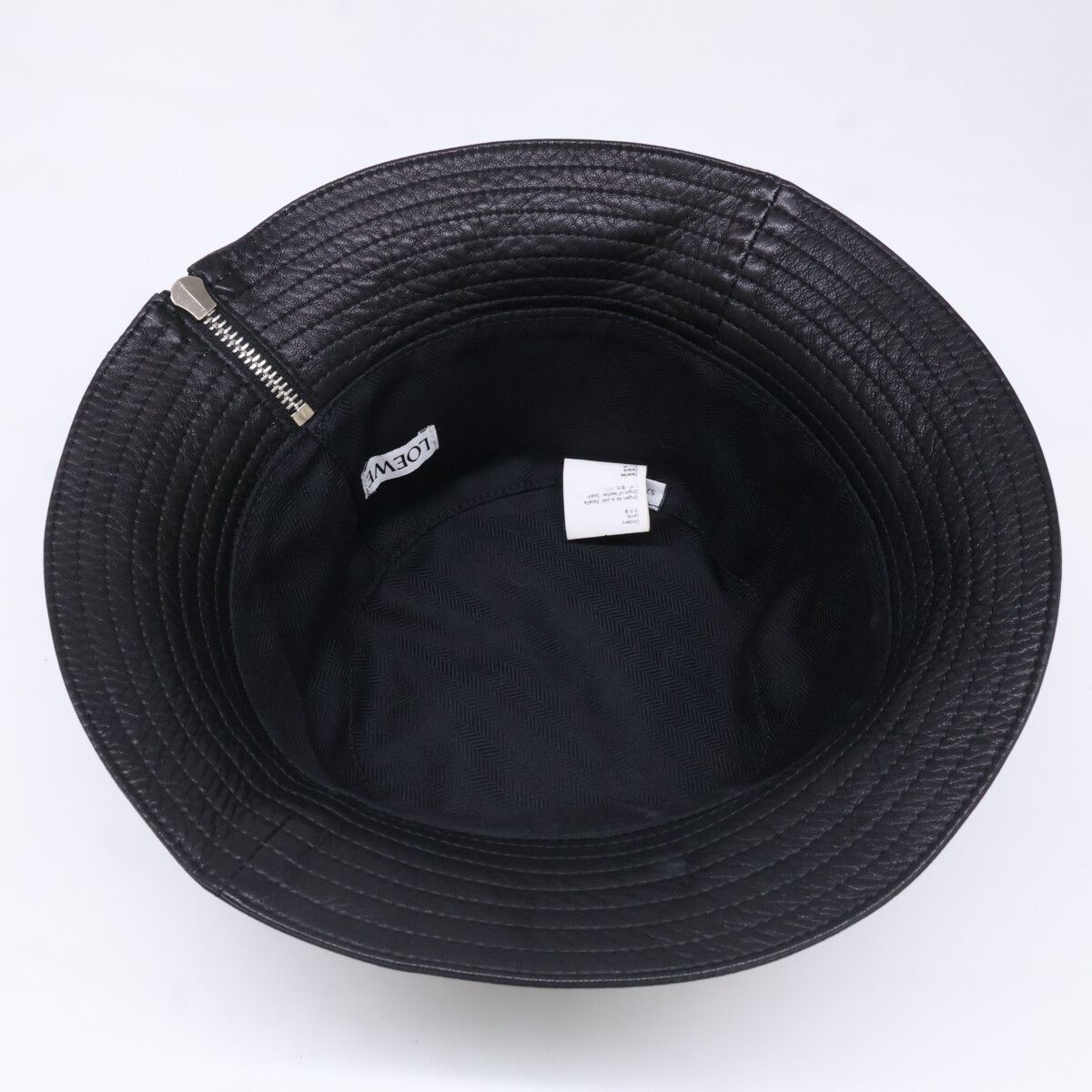 Loewe Anagram Leather Bucket Hat 57 — view 8