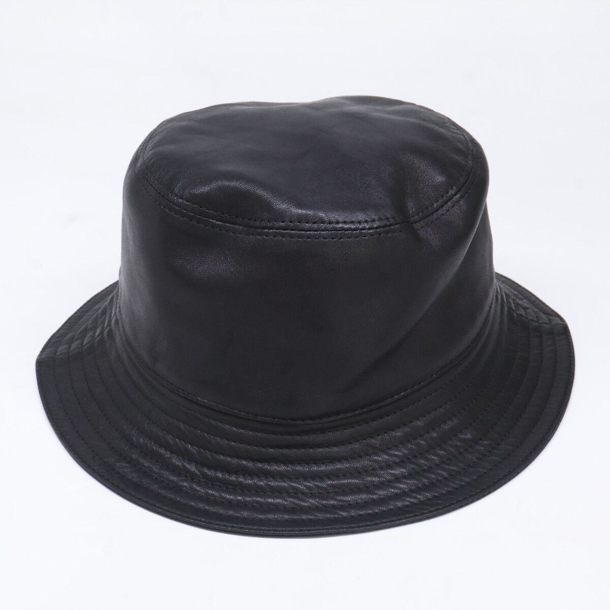 Loewe Anagram Leather Bucket Hat 57 — view 2