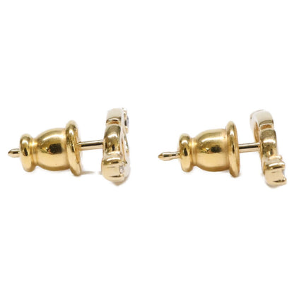 Dior CD Logo Rhinestone Stud Earring — view 4