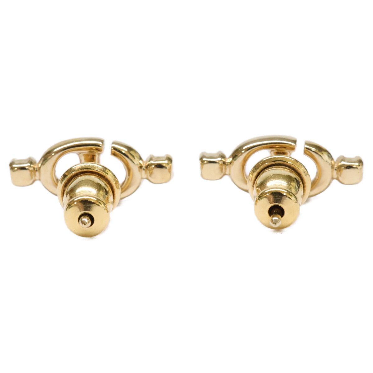 Dior CD Logo Rhinestone Stud Earring — view 3