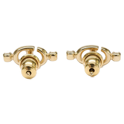 Dior CD Logo Rhinestone Stud Earring — view 3