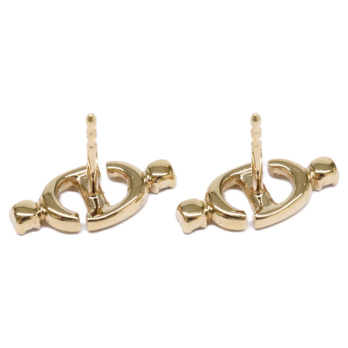 Dior CD Logo Rhinestone Stud Earring — view 5