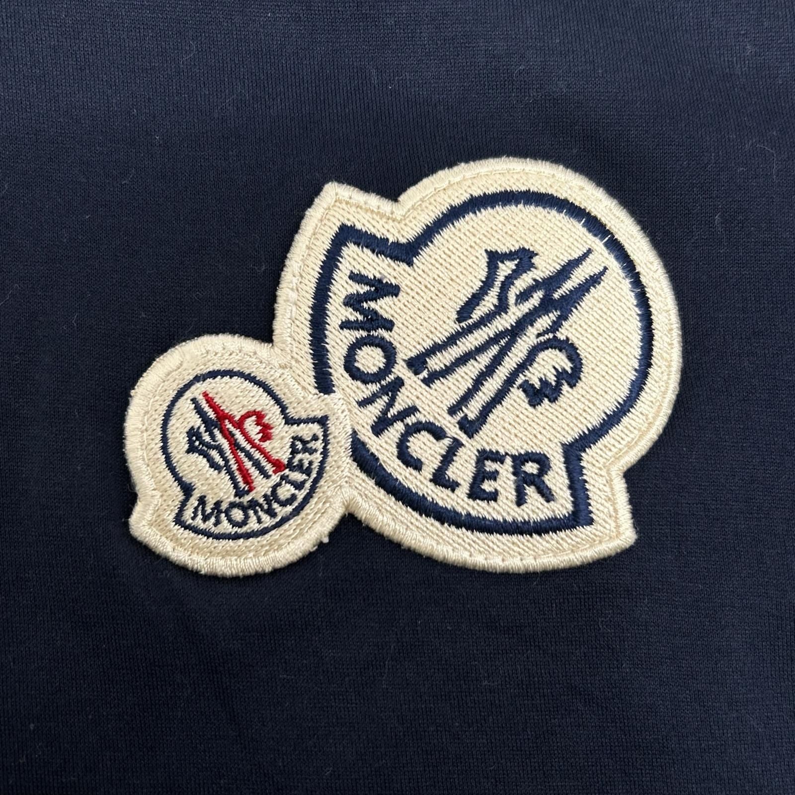 Moncler Navy Double Patch Maglia T-Shirt — view 9