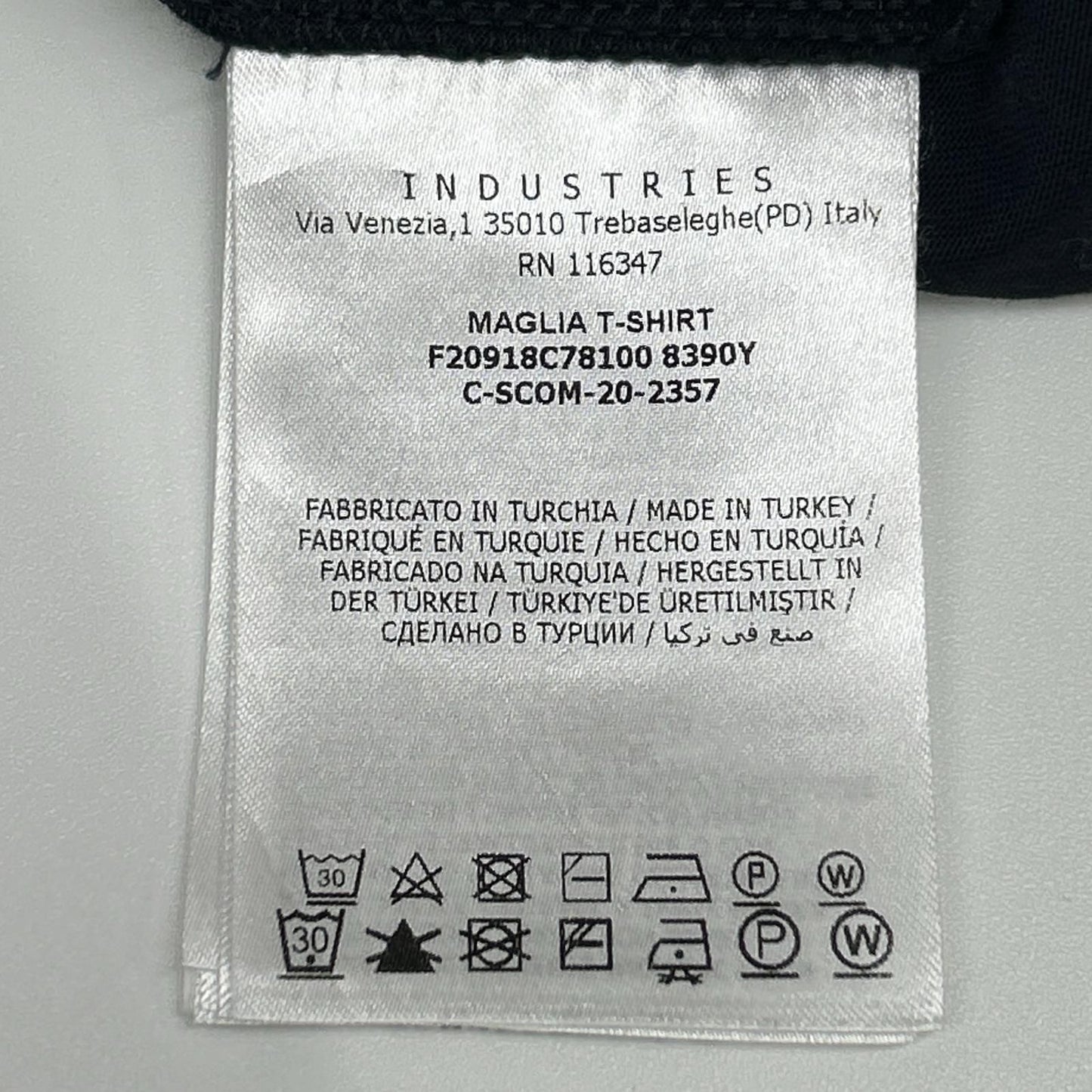 Moncler Navy Double Patch Maglia T-Shirt — view 4