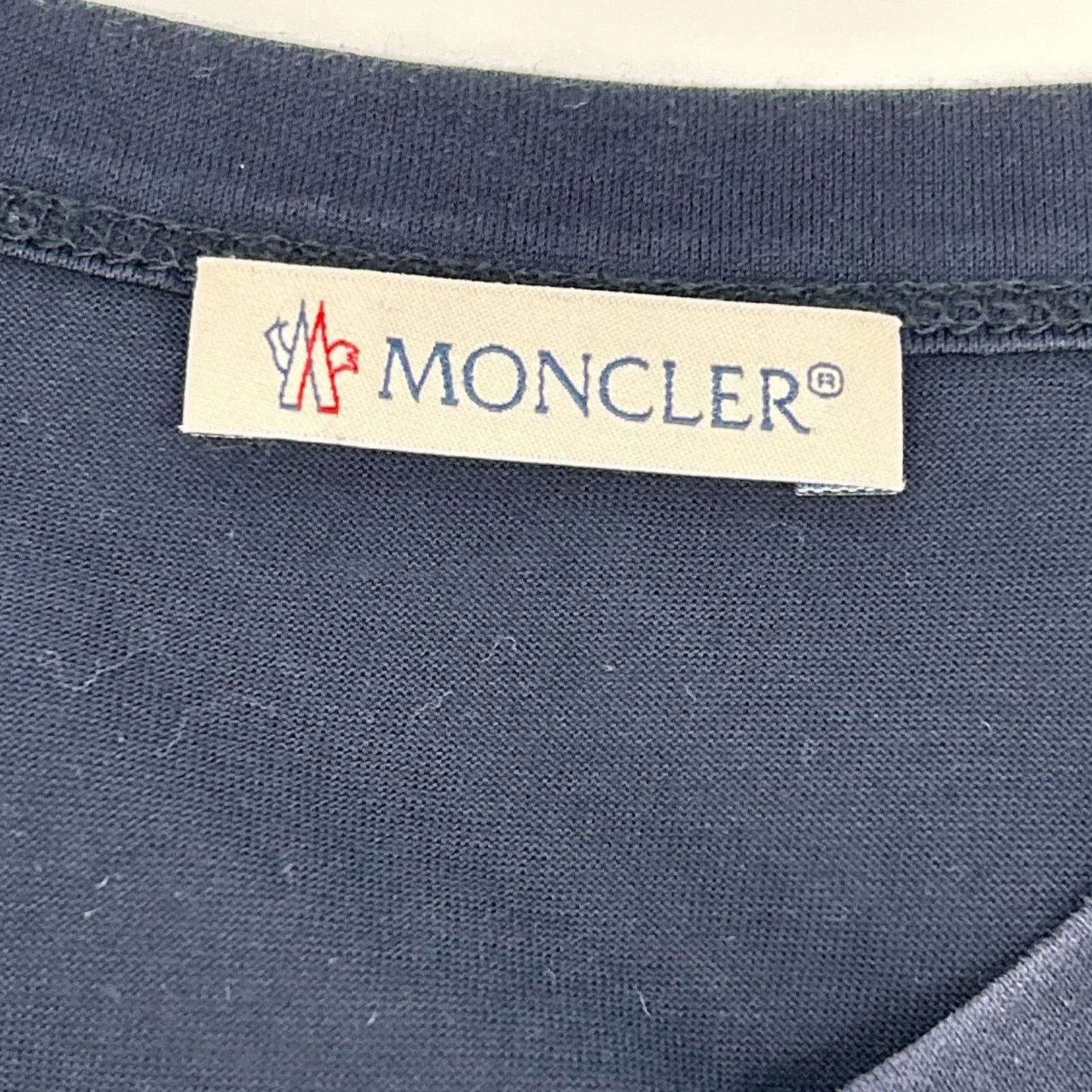 Moncler Navy Double Patch Maglia T-Shirt — view 3