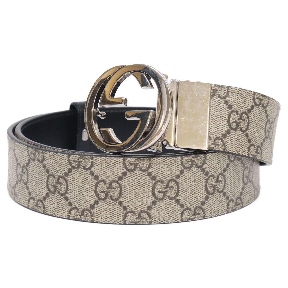 Gucci Kgdhn Reversible Leather with Interlocking Buckle Belt