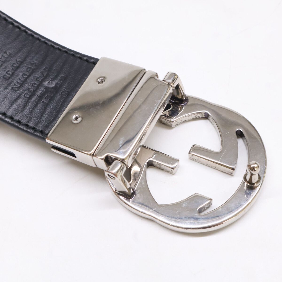 Gucci Kgdhn Reversible Leather with Interlocking Buckle Belt — view 5