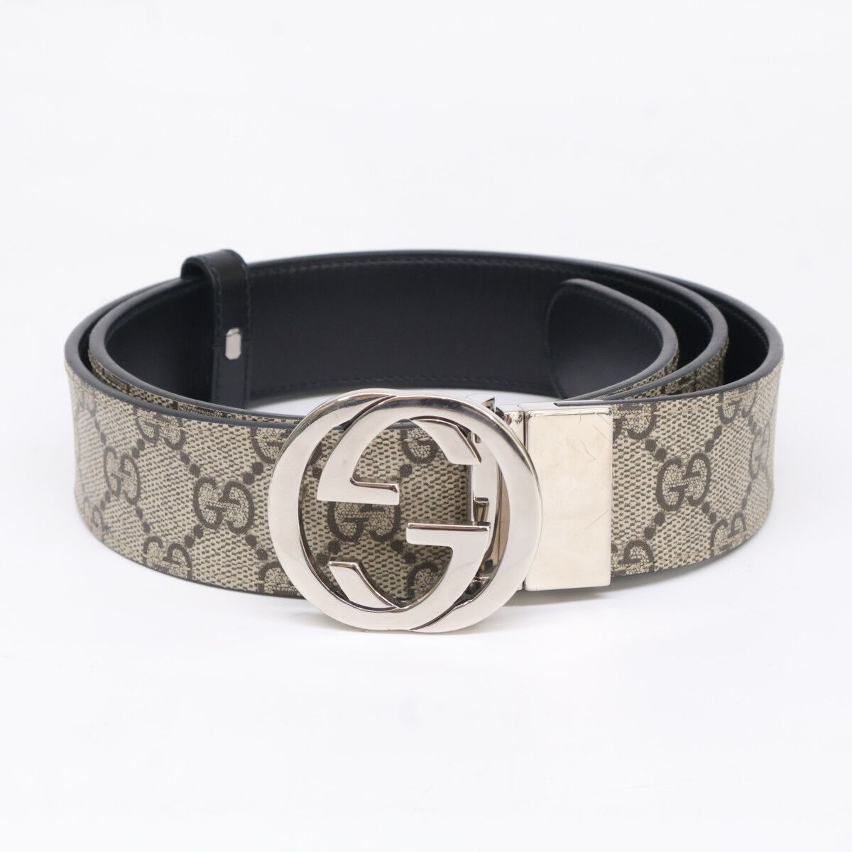 Gucci Kgdhn Reversible Leather with Interlocking Buckle Belt — view 2