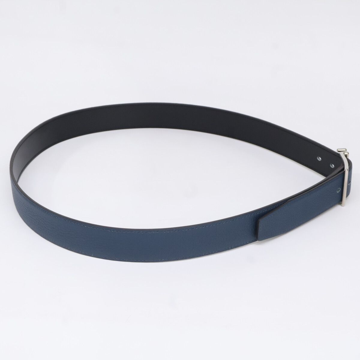 Hermes Nathan Calf Togo Reversible 95 Belt — view 4
