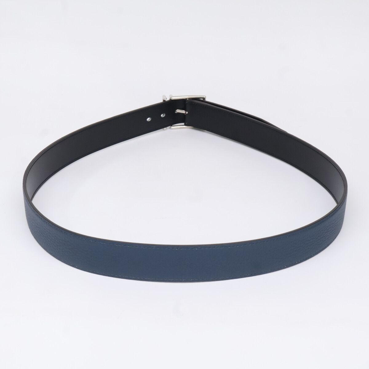 Hermes Nathan Calf Togo Reversible 95 Belt — view 3