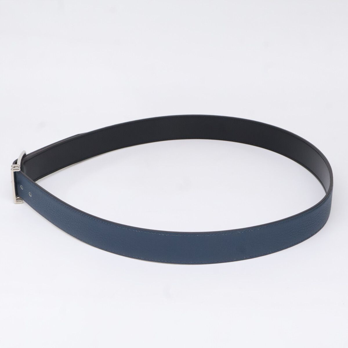 Hermes Nathan Calf Togo Reversible 95 Belt — view 2