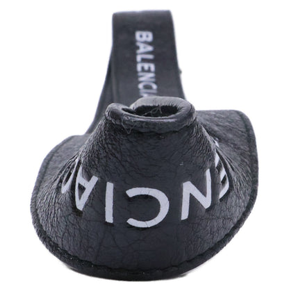 Balenciaga Logo Keyring Leather Lanyard Strap Key Holder — view 5