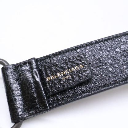 Balenciaga Logo Keyring Leather Lanyard Strap Key Holder — view 8