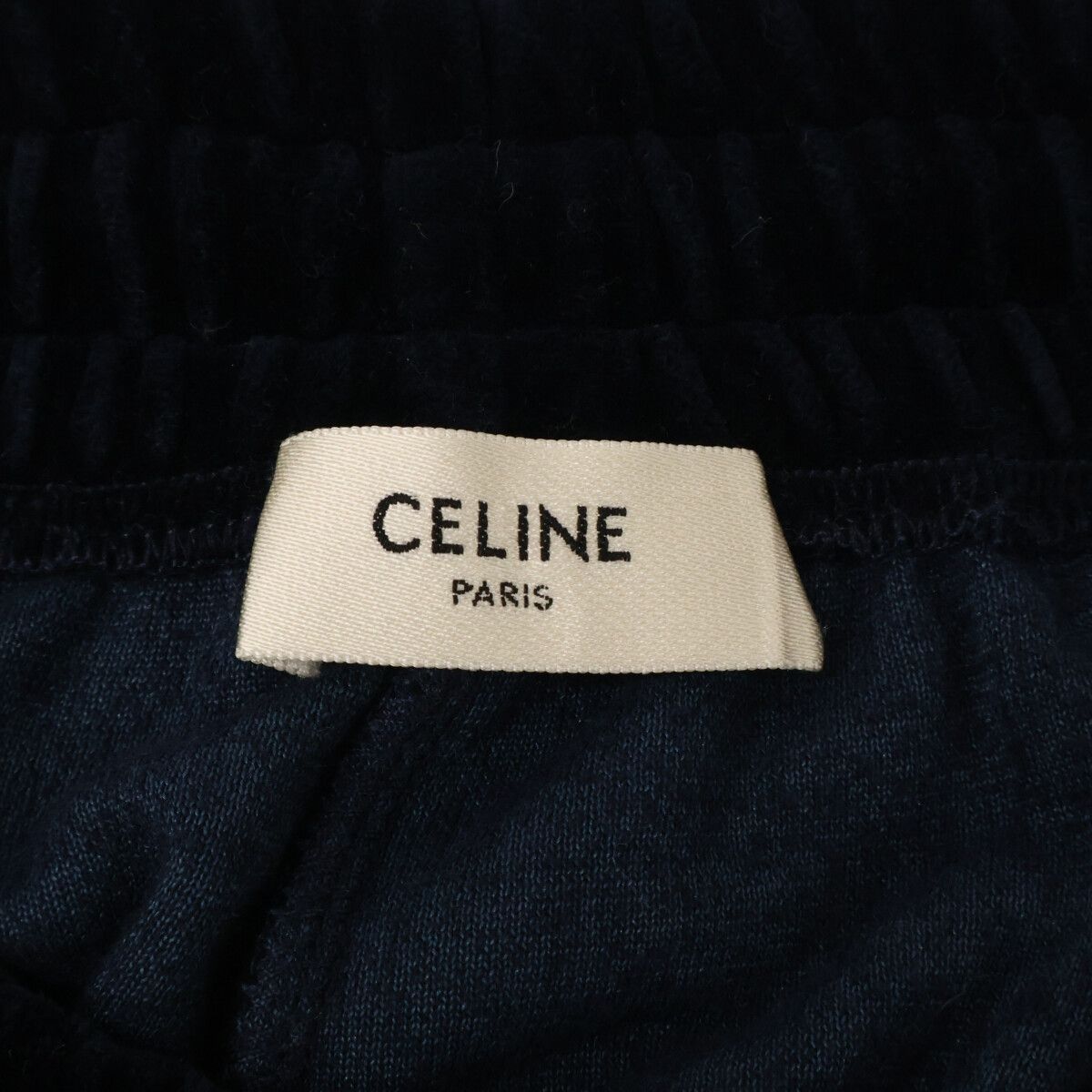 Celine Trio Nuff Embroidery Velour Easy Pants — view 3