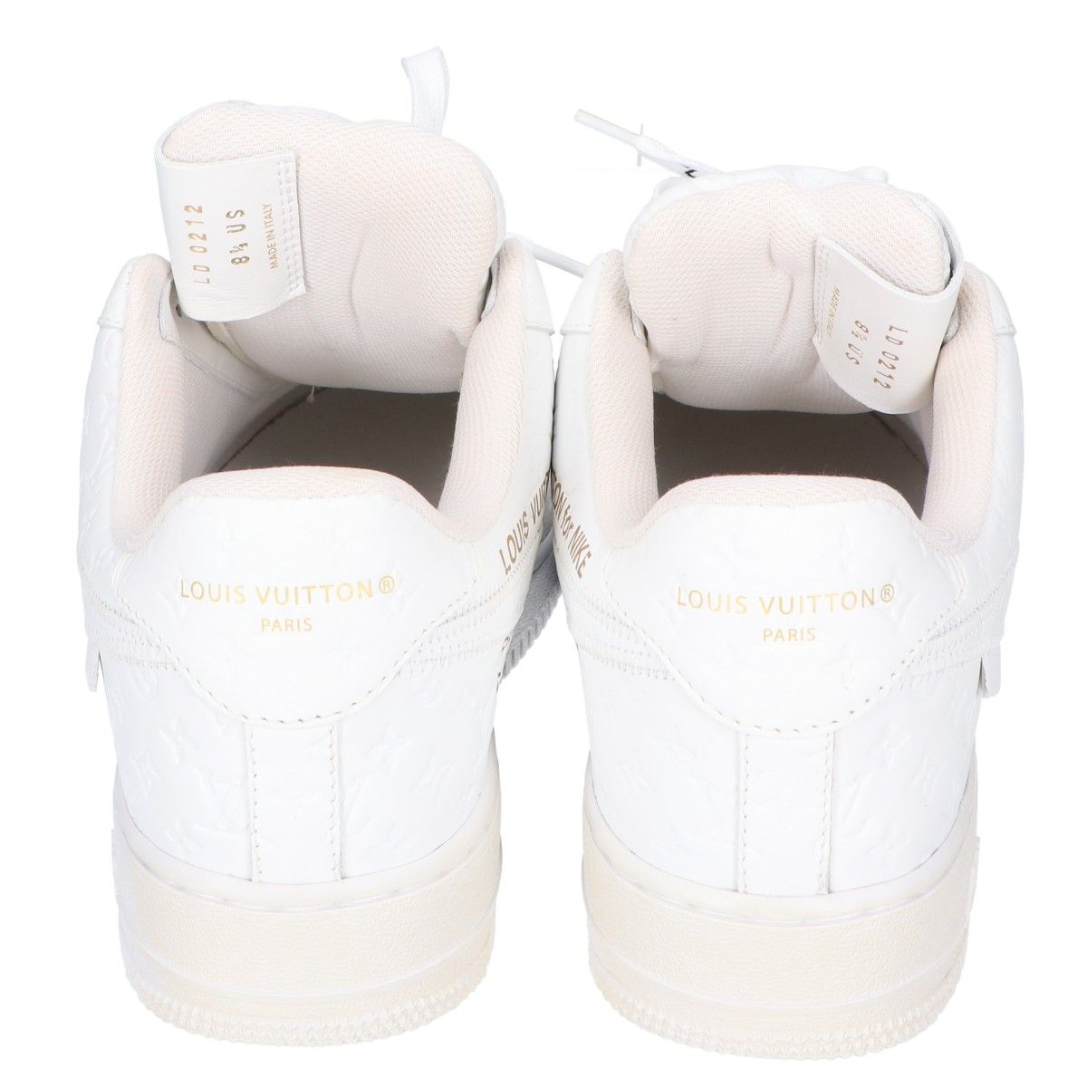 Louis Vuitton Nike by Virgil Abloh White Air Force 1 Low Sneakers — view 4