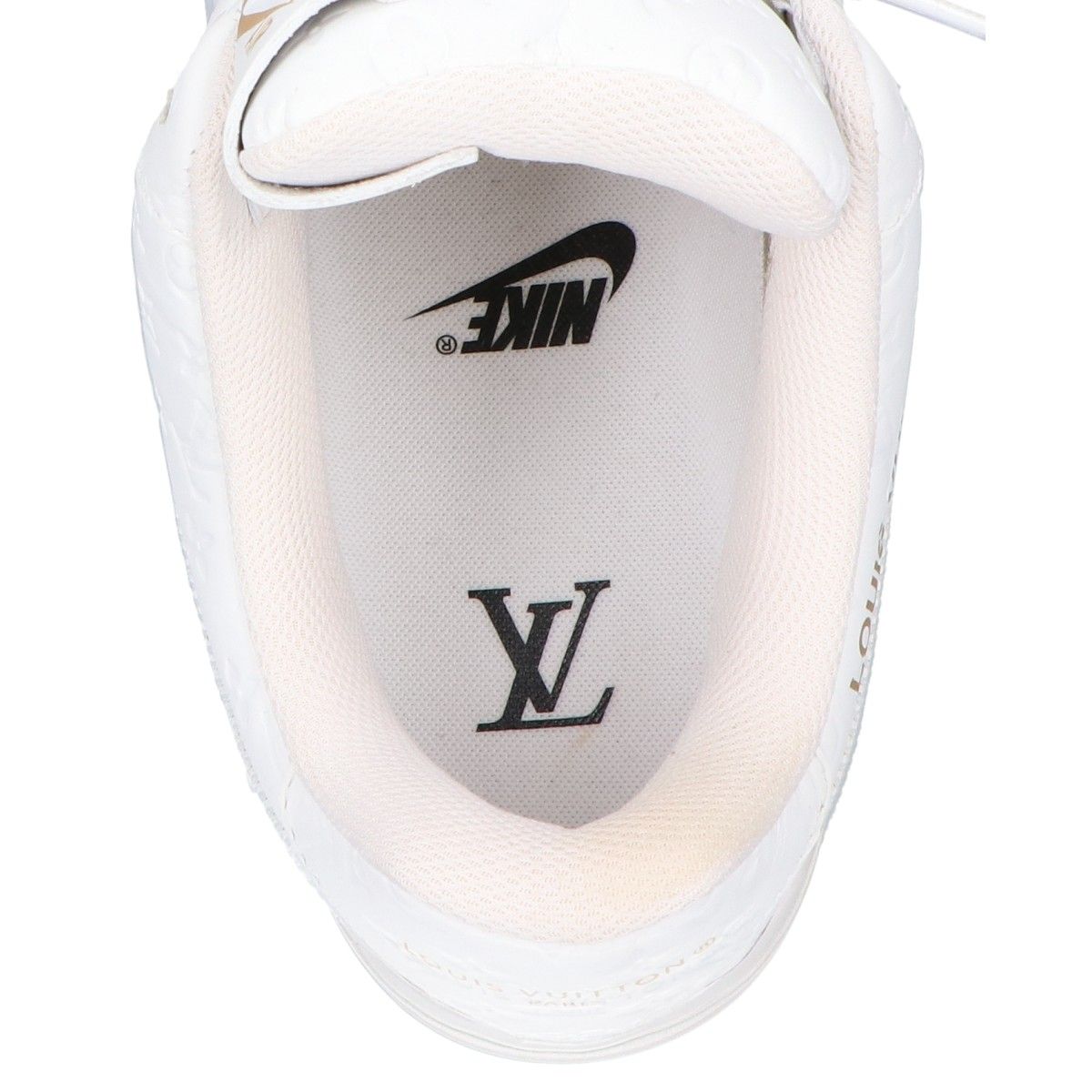 Louis Vuitton Nike by Virgil Abloh White Air Force 1 Low Sneakers — view 6