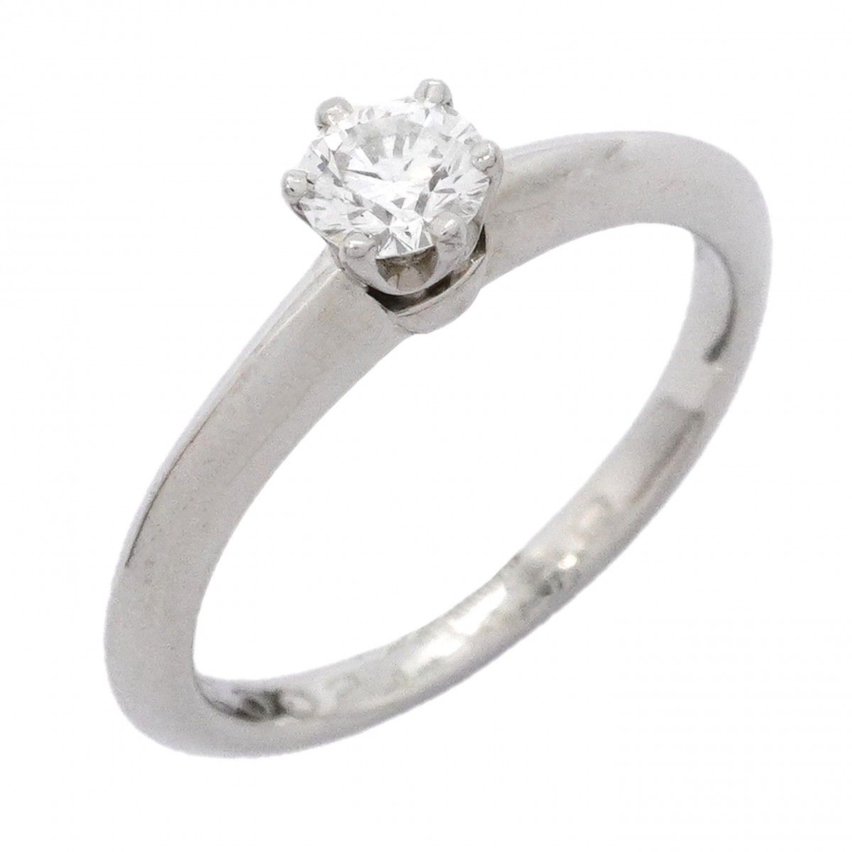 Tiffany & Co Ring Solitaire Platinum Diamond
