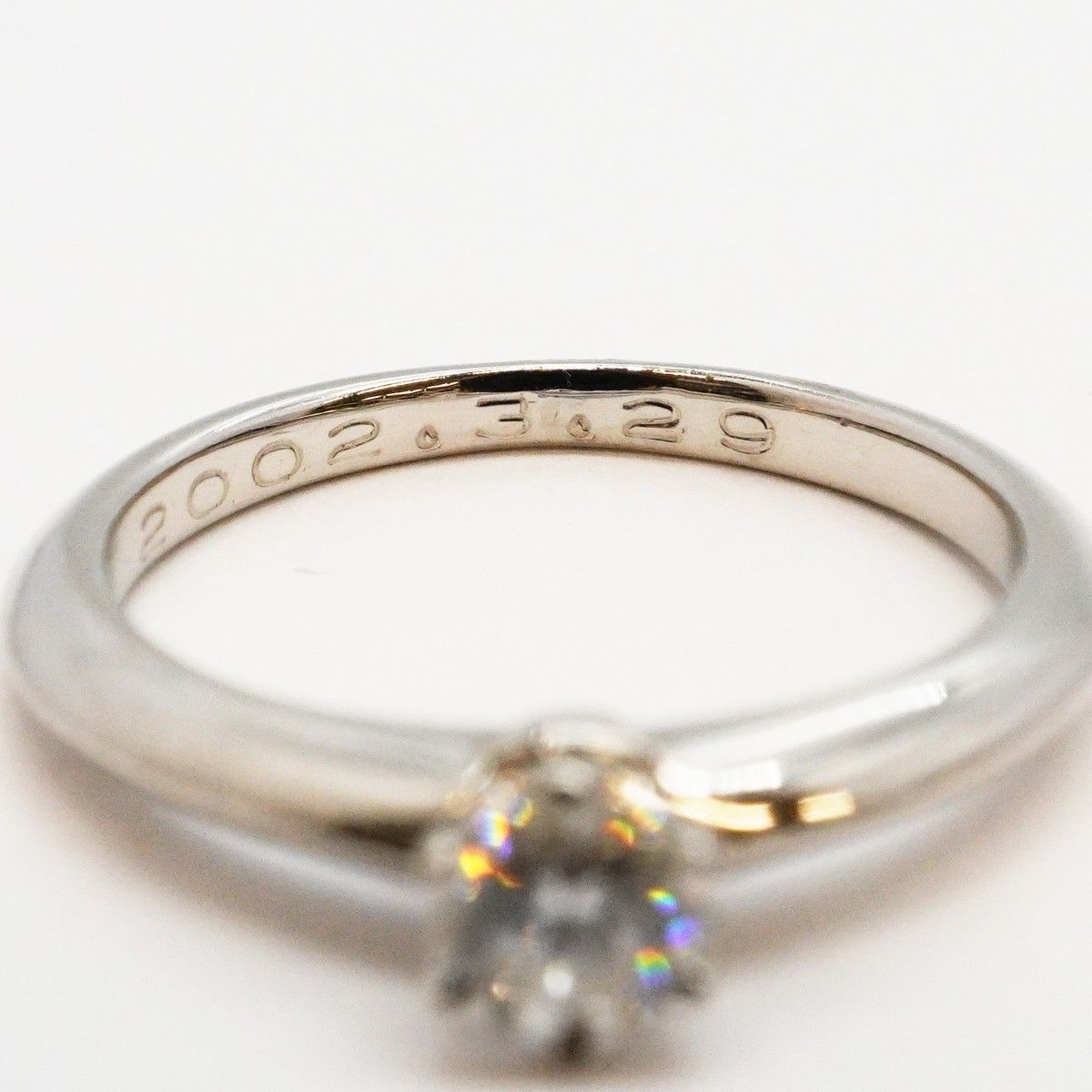 Tiffany & Co Ring Solitaire Platinum Diamond — view 7