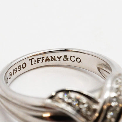 Tiffany & Co Ring Signature 18k White Gold Diamond — view 5