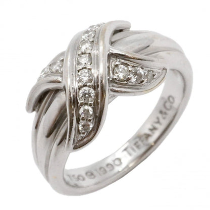 Tiffany & Co Ring Signature 18k White Gold Diamond